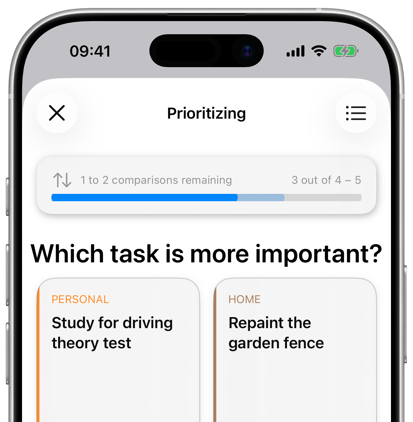 You make the choices screenshot