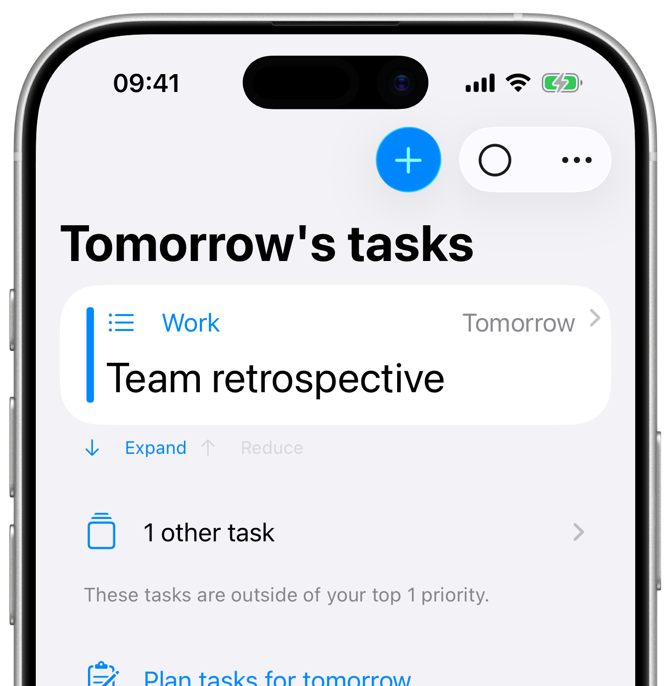 Tomorrow Tab screenshot